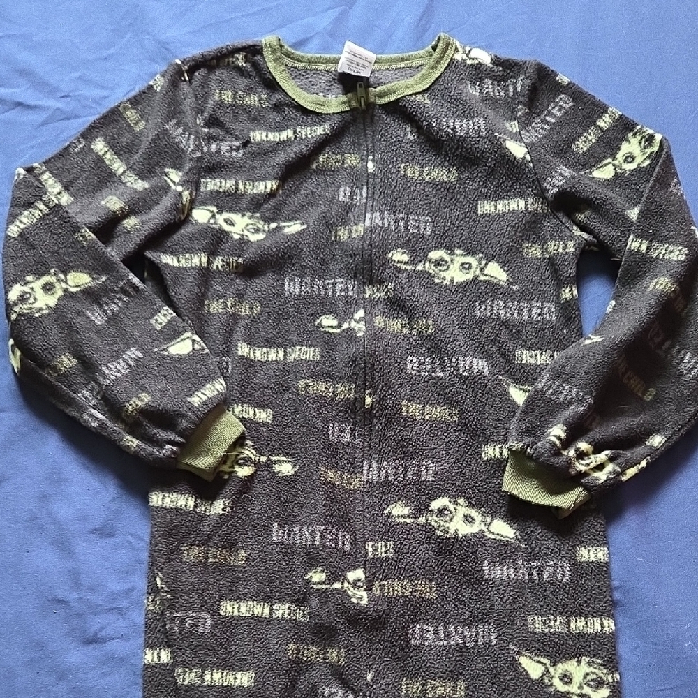 Gray and Green Graphic Onesie